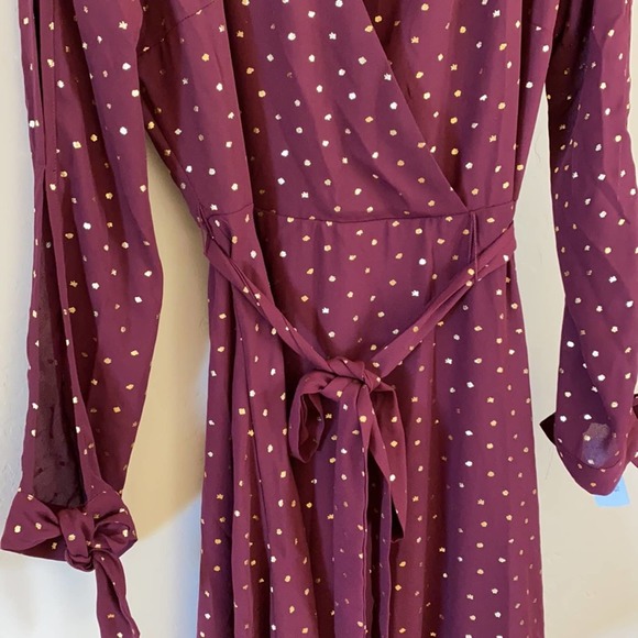Laundry by Shelli Segal Merlot Good Wrap Dress - Picture 5 of 8